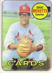 1969 Topps Baseball Cards      232     Dave Ricketts